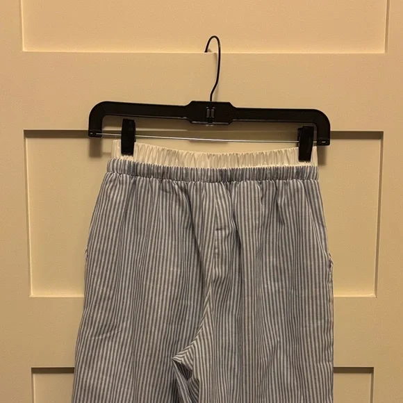 SHEIN Striped Wide Leg Pants in Blue and White - Picture 3 of 4